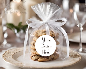 Wedding sticker mockup, White sticker mockup, Favor Bag Mockup, Wedding Mockup, Blank Sticker Mockup, Round Circle Label Mockup, Favor