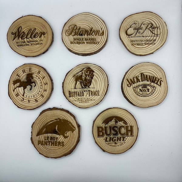 Custom Wood Slice Coaster