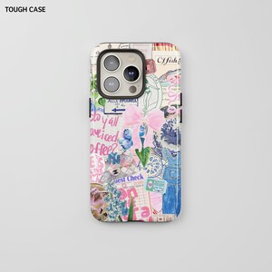 Spring Coquette Watercolor Collage Phone Case, Preppy Aesthetic, iPhone 15 14 13 12 11 Pro Max 8 Plus X, Samsung Galaxy S23 S22 Ultra #314