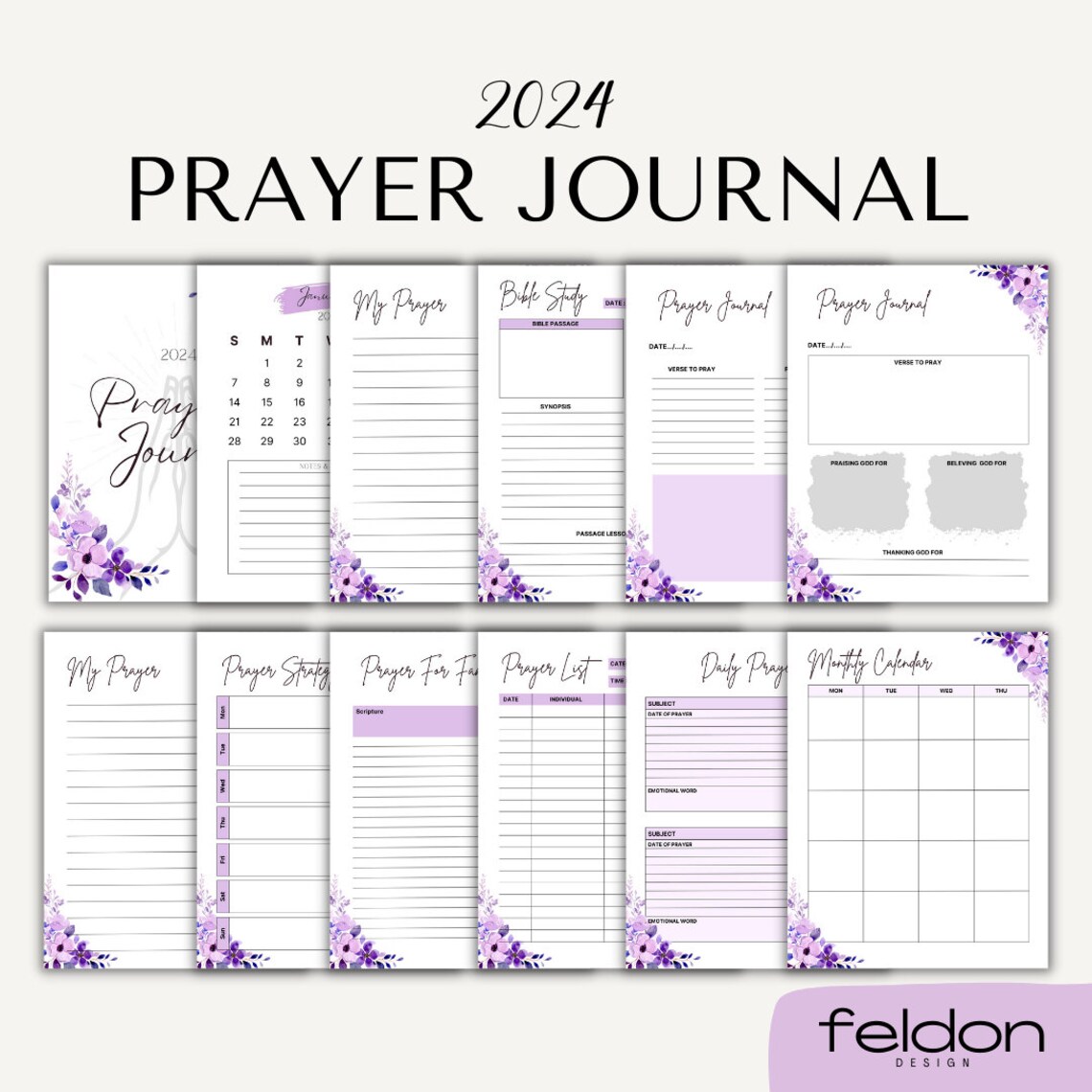 Printable Prayer Journal, Prayer Journal PDF, Prayer Journal, Prayer ...