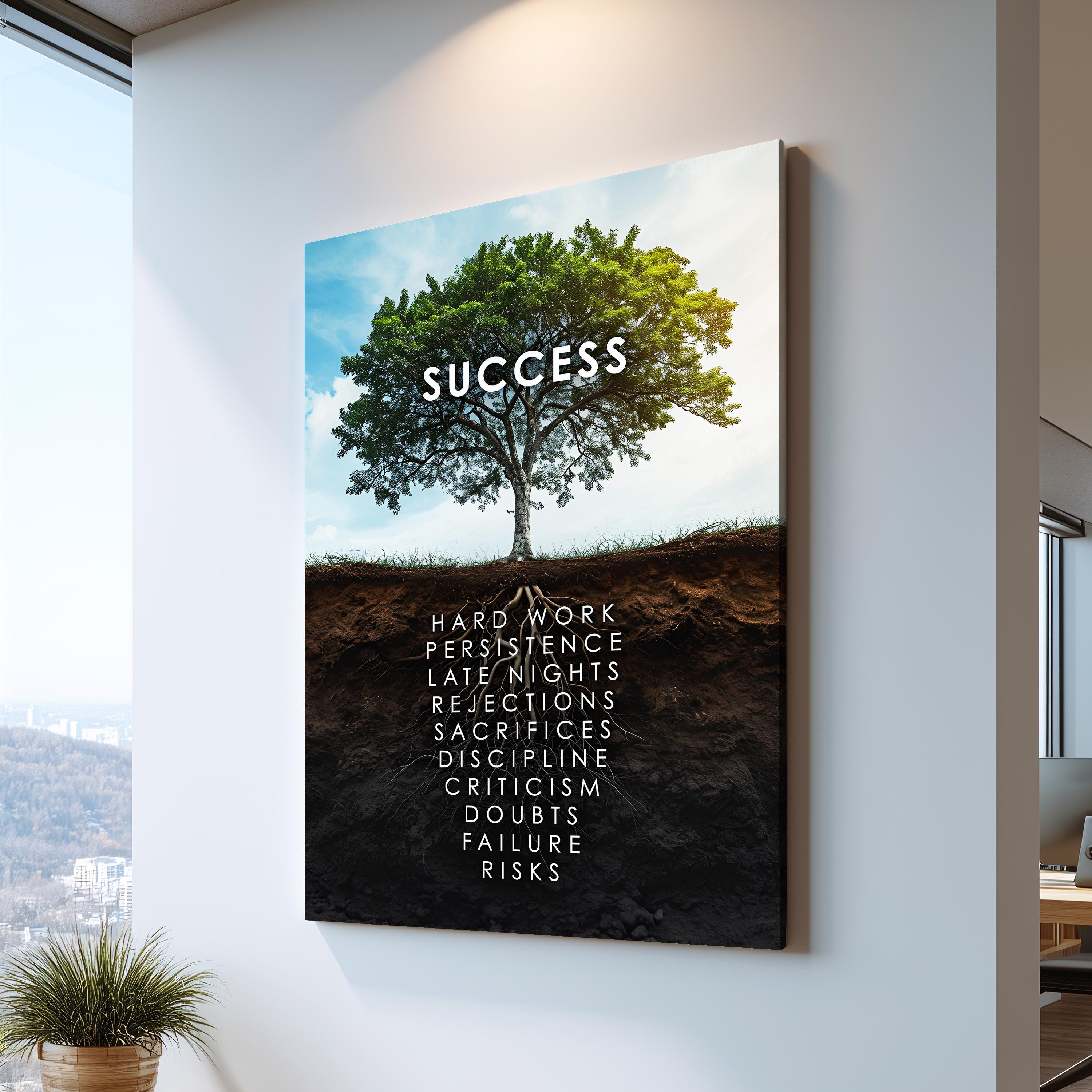 Success Tree List Quotes Hustle Grind Motivational Inspirational