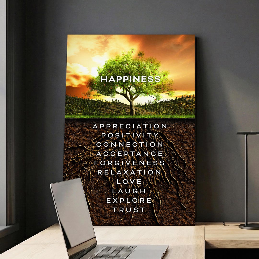 Word Positivity Tree Happiness Positivity Tree List Quotes Motivational Inspirational ...