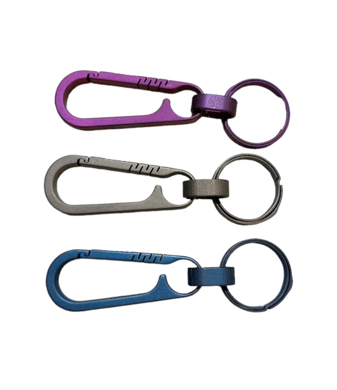GRIT Titanium Carabiner Keychain Etsy