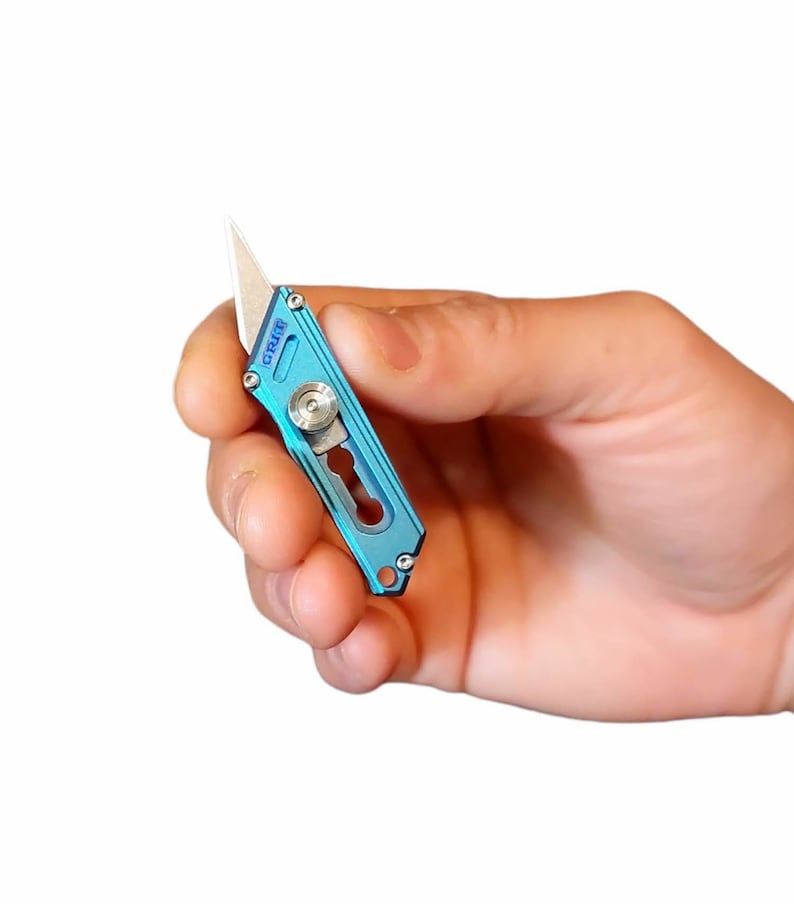 GRIT Mini Titanium Pocket Knife Etsy
