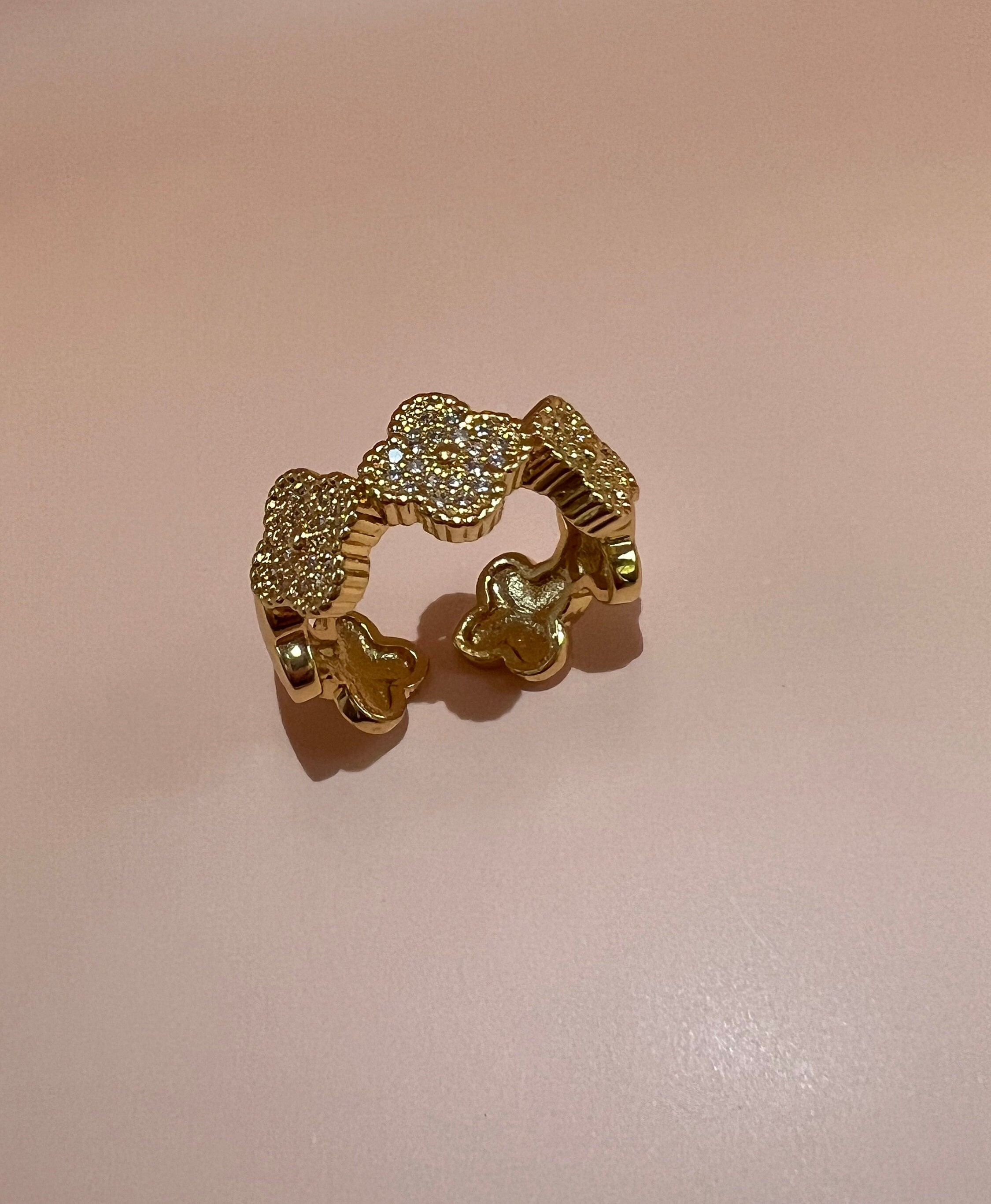 Clover Ring fashion gold jewelry women rings uni size