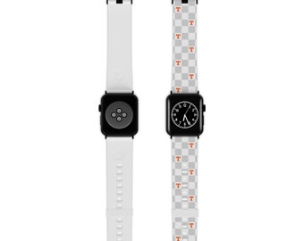 Tennessee Vols Watch Band, TN Vols Football, Orange and White Apple Watch Band, Game Day Accessories, Apple Watch Band for Men, Power T