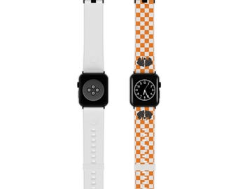 Tennessee Vols Watch Band, TN Vols Football, Orange and White Apple Watch Band, Game Day Accessories, Apple Watch Band for Men