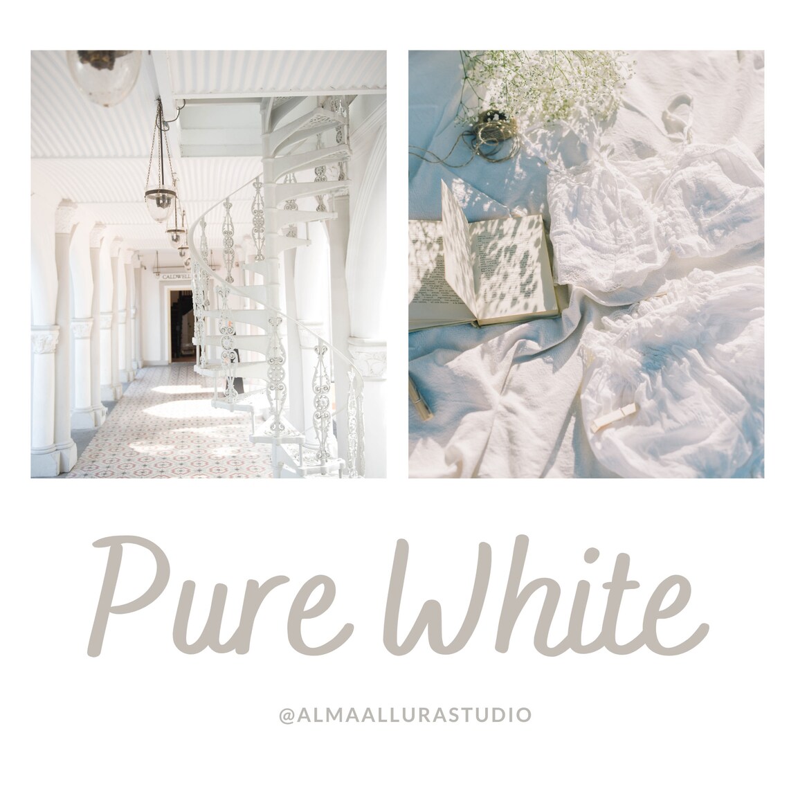 Pure White Lightroom Desktop and Mobile Presets Bright and Etsy