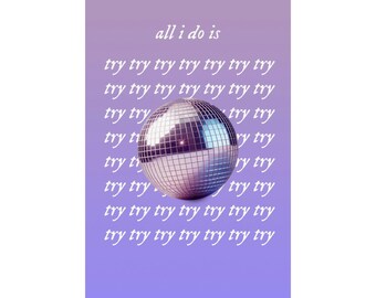 Mirrorball Poster | Swifties | Music Lovers