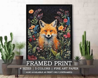 16 X 22 Canvas Print of an Autumn Landscape With Fox - Etsy