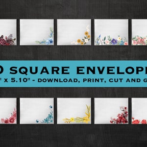 Floral Printable Notepaper & Envelope Bundle Flower - Etsy