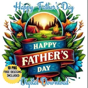 Bonne fête des pères Clipart aquarelle. Graphismes PNG pour la fête des pères. Téléchargement de graphiques numériques pour papa. Numérique Félicitations. Télécharger l'image au format png