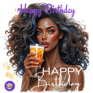 Clipart joyeux anniversaire aquarelle. Clipart original de fille d'anniversaire. Clipart anniversaire. Clipart de gâteau d'anniversaire. Jolie femme d'anniversaire. Fille décalée
