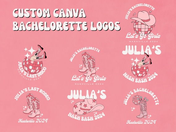 Custom Cowgirl Disco Bachelorette Logo, Nashville Bachelorette Logo, Bachelorette PNG, Bachelorette Weekend Logo, Let's Go Girls, Nash Bash