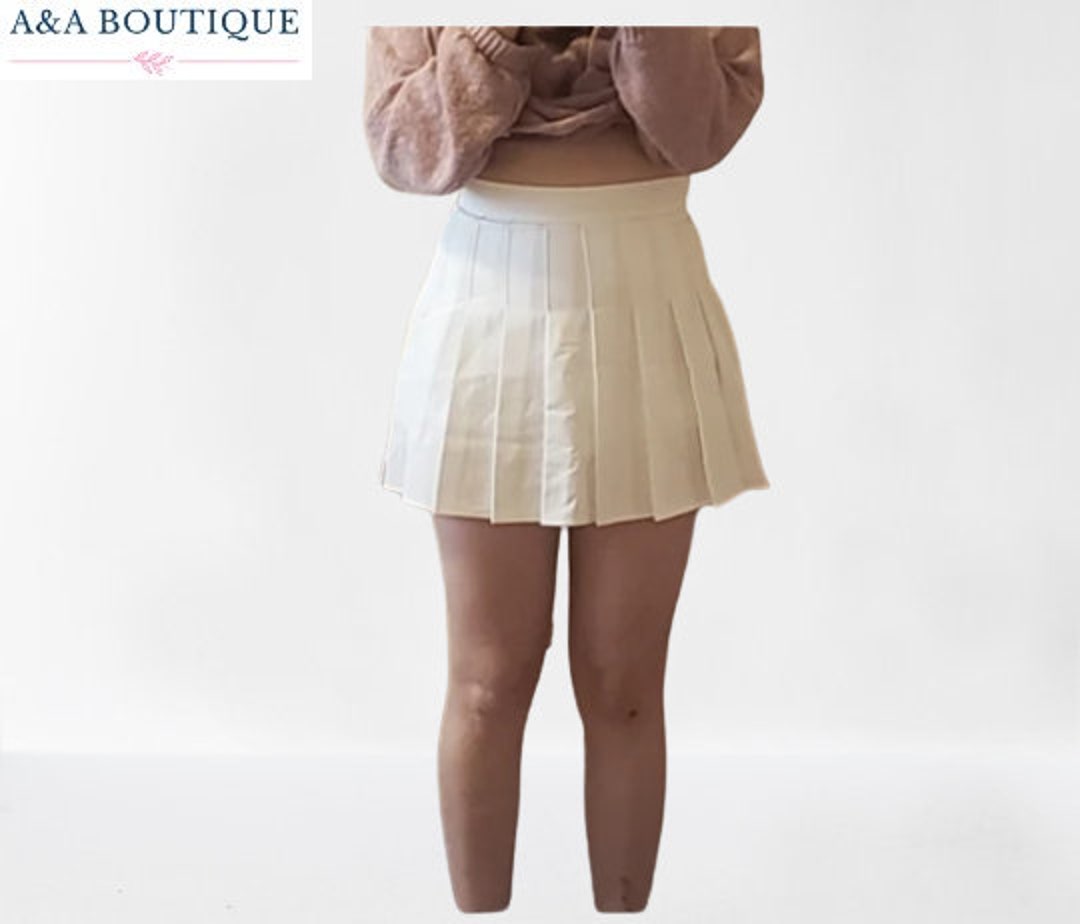 Women Skirts High Waist Plated Skirt School Uniform Style Etsy