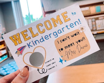 Back To School Scratch Off Meet the Teacher Mail ~downloadable file~