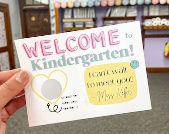 Back To School Scratch Off Meet the Teacher Mail ~downloadable file~