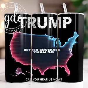 Trump 20oz Skinny Tumbler Wrap: Election 2024 PNG (Digital Print)