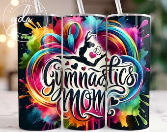 Gymnastics Mom 20oz Tumbler Sublimation Design (Digital Download)