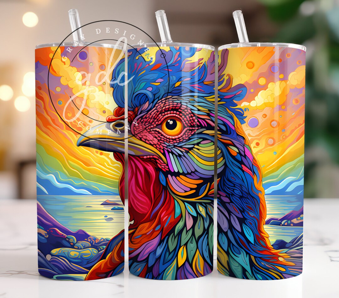 Chicken 20 Oz Skinny Tumbler Wrap Designs Sublimation Design - Etsy