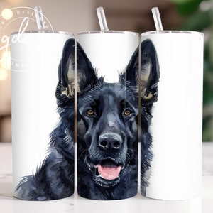 Dog Lovers 20oz Skinny Tumbler Sublimation Design Digital Download PNG Instant DIGITAL only  German Shepard Tumbler Wrap German Shepard PNG