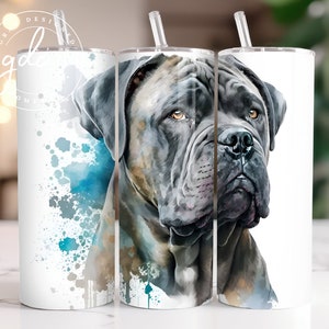 Cane Corso Tumbler Wrap: Dog Lovers Sublimation Design (Digital Download)