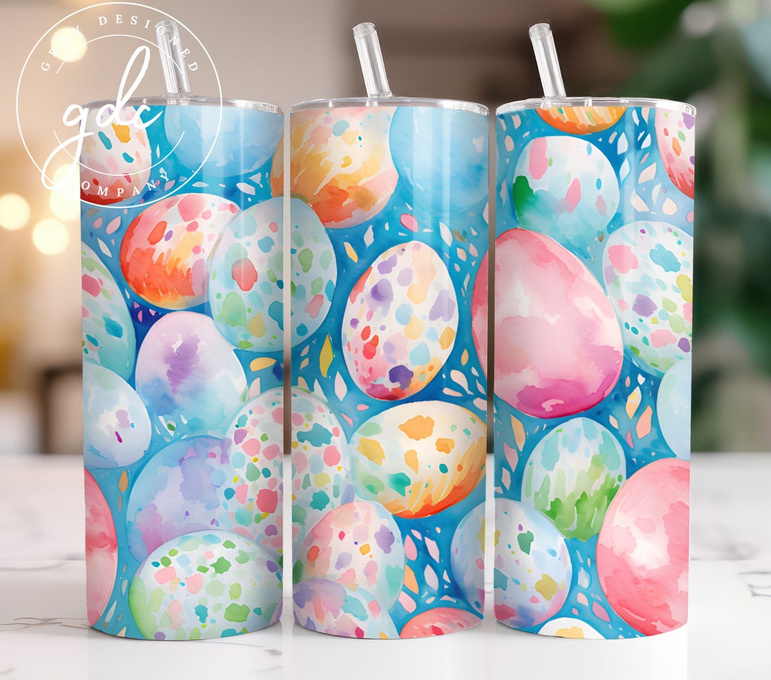 Easter 20 Oz Skinny Tumbler Sublimation Design Digital Download PNG ...