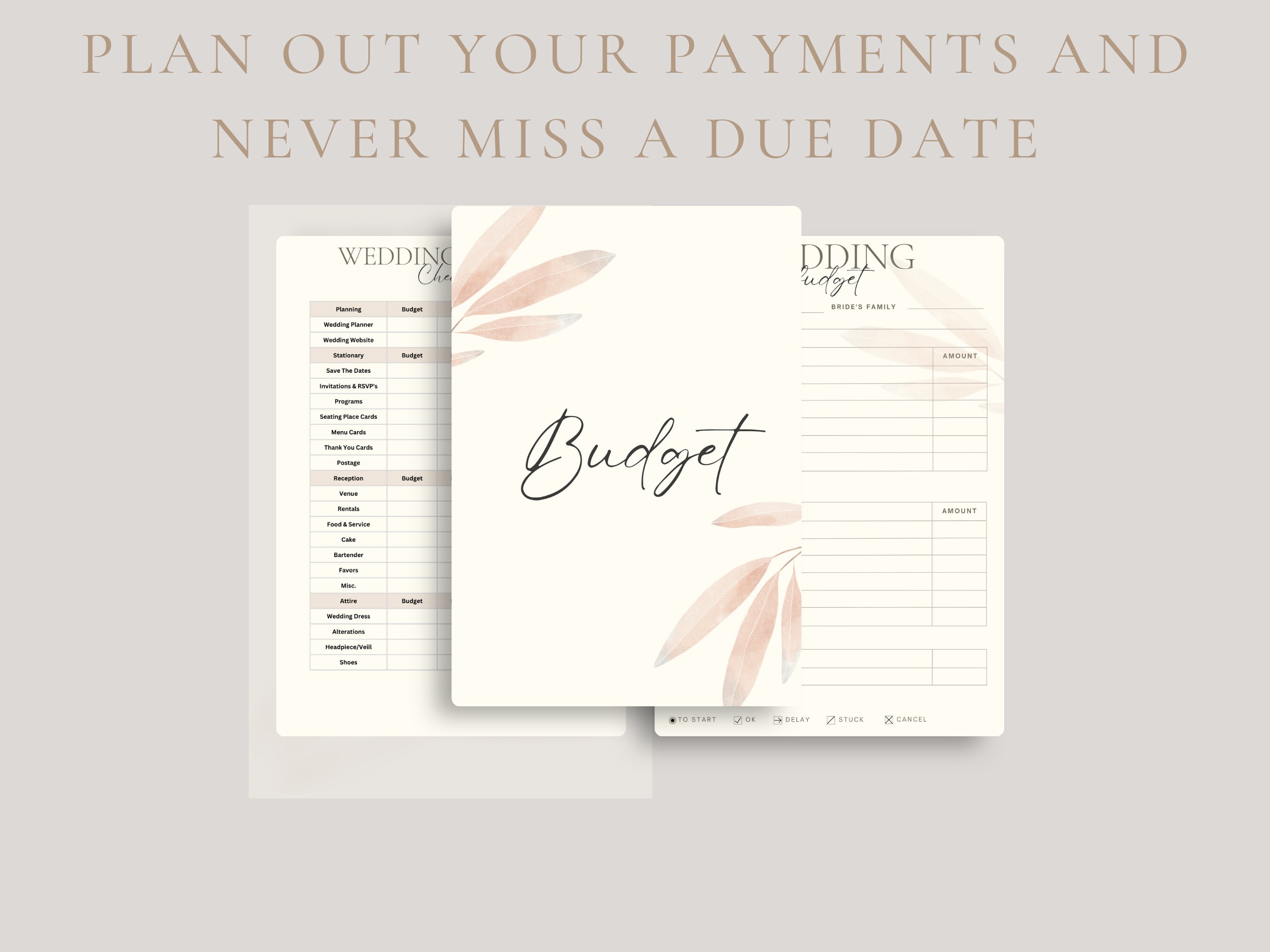 Wedding Planner Printable Printable Wedding Planner Kit - Etsy