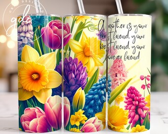 Vaso de madres Png, Diseño de sublimación floral de mamá, Wra del Día de las Madres*, Vaso de citas de mamá floral Envuelve a tu familia Eres el mundo