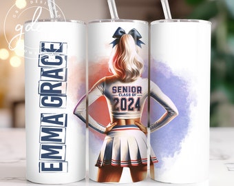 2024 Senior Cheerleading Tumbler Sublimation Design (Digital Download)