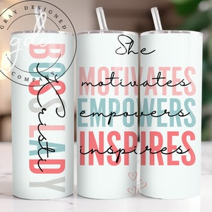 Boss Lady 20 oz Tumbler Sublimation Design (Digital Download)