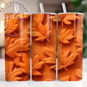 Fall 20 oz Skinny Tumbler Wrap Designs Sublimation Design Digital Download PNG Instant DIGITAL, Autumn Tumbler Wrap, Fall Leaves, Autumn