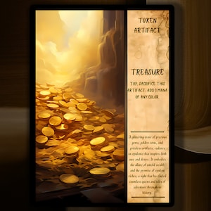 Treasure MTG Token x3 Description