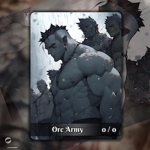 2x Orc Army MTG Token, Anime Art