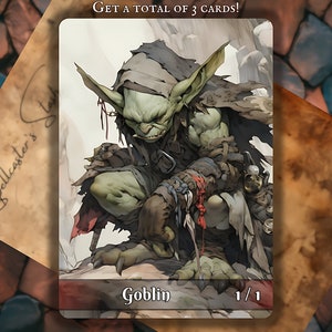 GOBLIN MTG TOKEN x3 , Anime