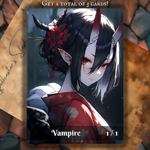 VAMPIRE MTG TOKEN x3 , Anime