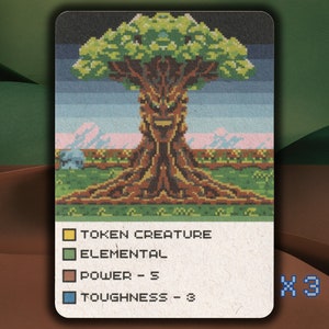 Elemental MTG Token x3 Retro 3