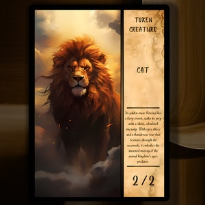 Cat MTG Token x3 Description