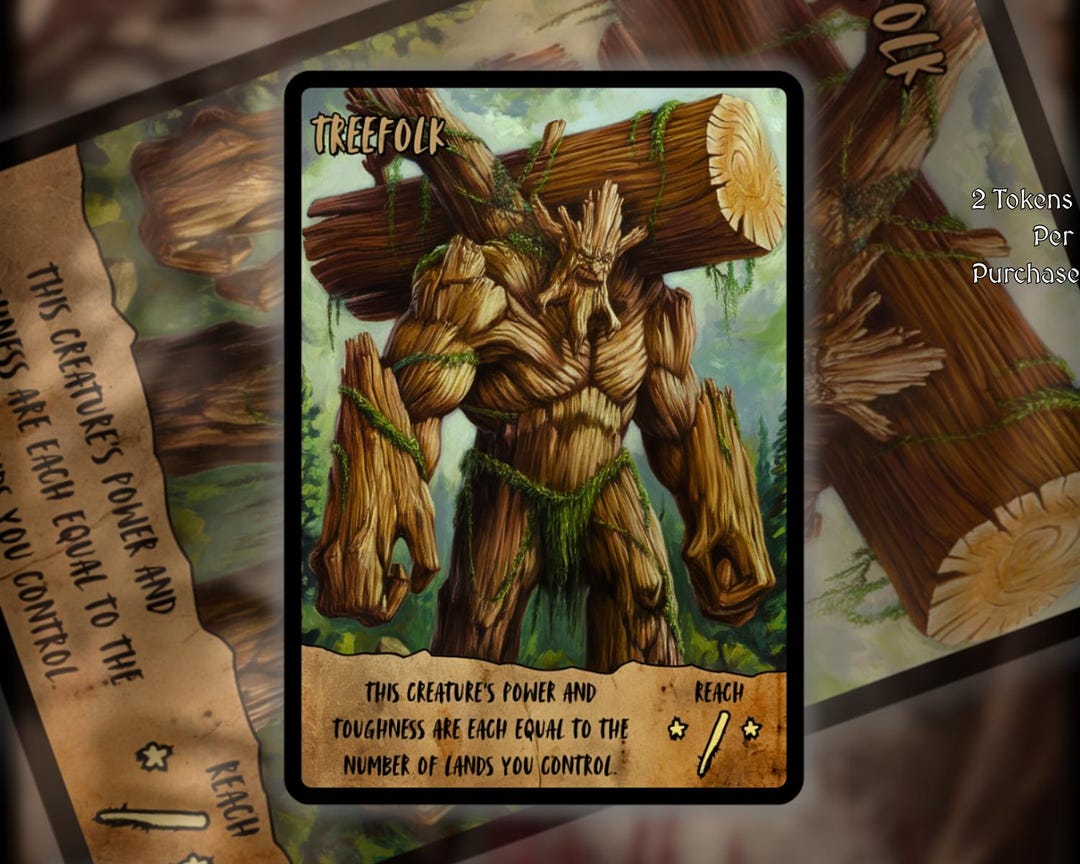 Custom Treefolk Token 2x Treefolk MTG Token: Old Scroll Art - Etsy