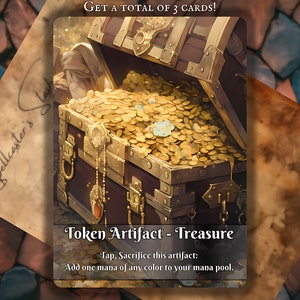 TREASURE MTG TOKEN x3 , Anime