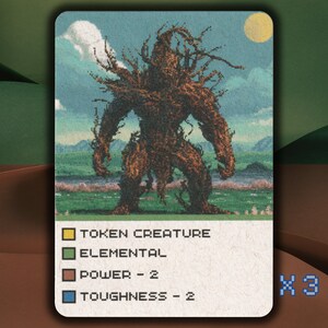 Elemental MTG Token x3 Retro 2