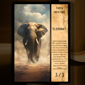 Elephant MTG Token x3 Description