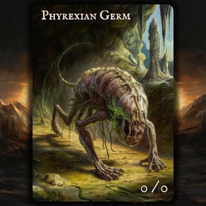 Phyrexian Germ MTG Token x3 , Painted