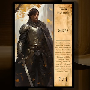 Soldier MTG Token x3 Description