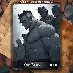 ORC ARMY MTG Token x3 , Anime