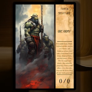 Orc Army MTG Token x3 Description