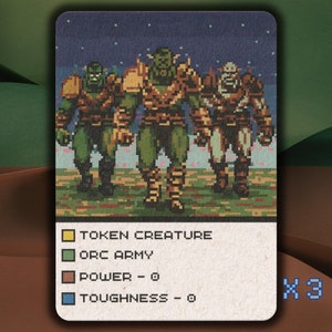 Orc Army MTG Token x3 Retro