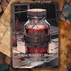 BLOOD MTG TOKEN x3 , Anime