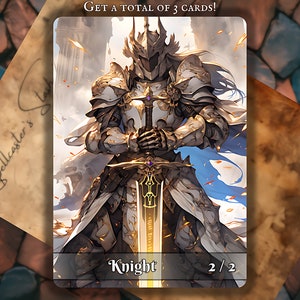 KNIGHT MTG TOKEN x3 , Anime