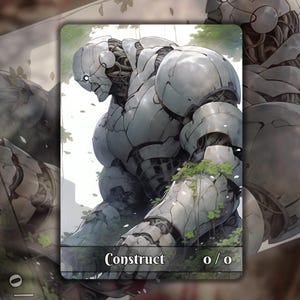 2x Construct MTG Token, Anime Art